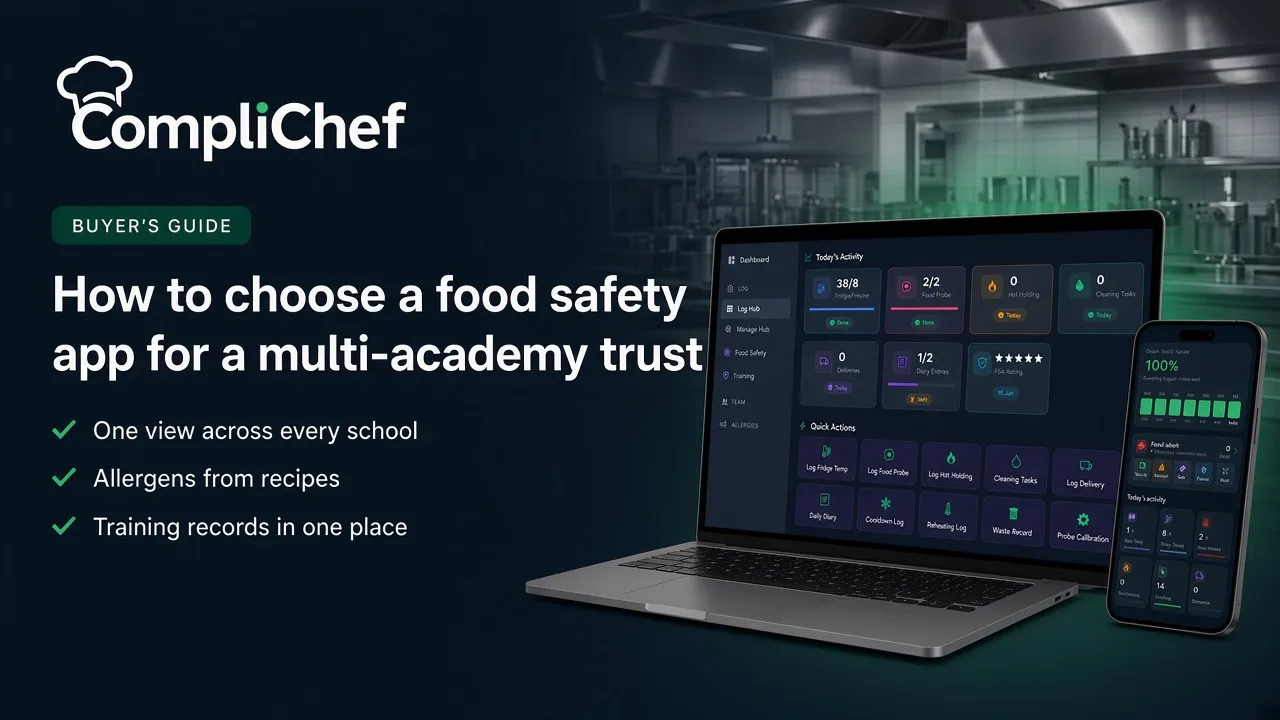 How to Choose a Food Safety App for a Multi-Academy Trust