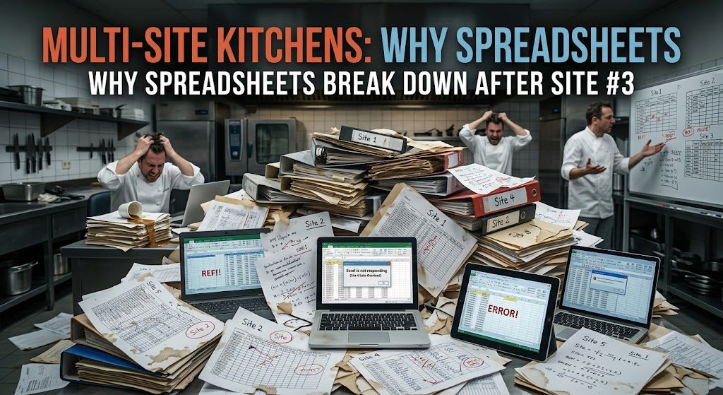 Multi-Site Kitchens: Why Spreadsheets Fail After Site 3