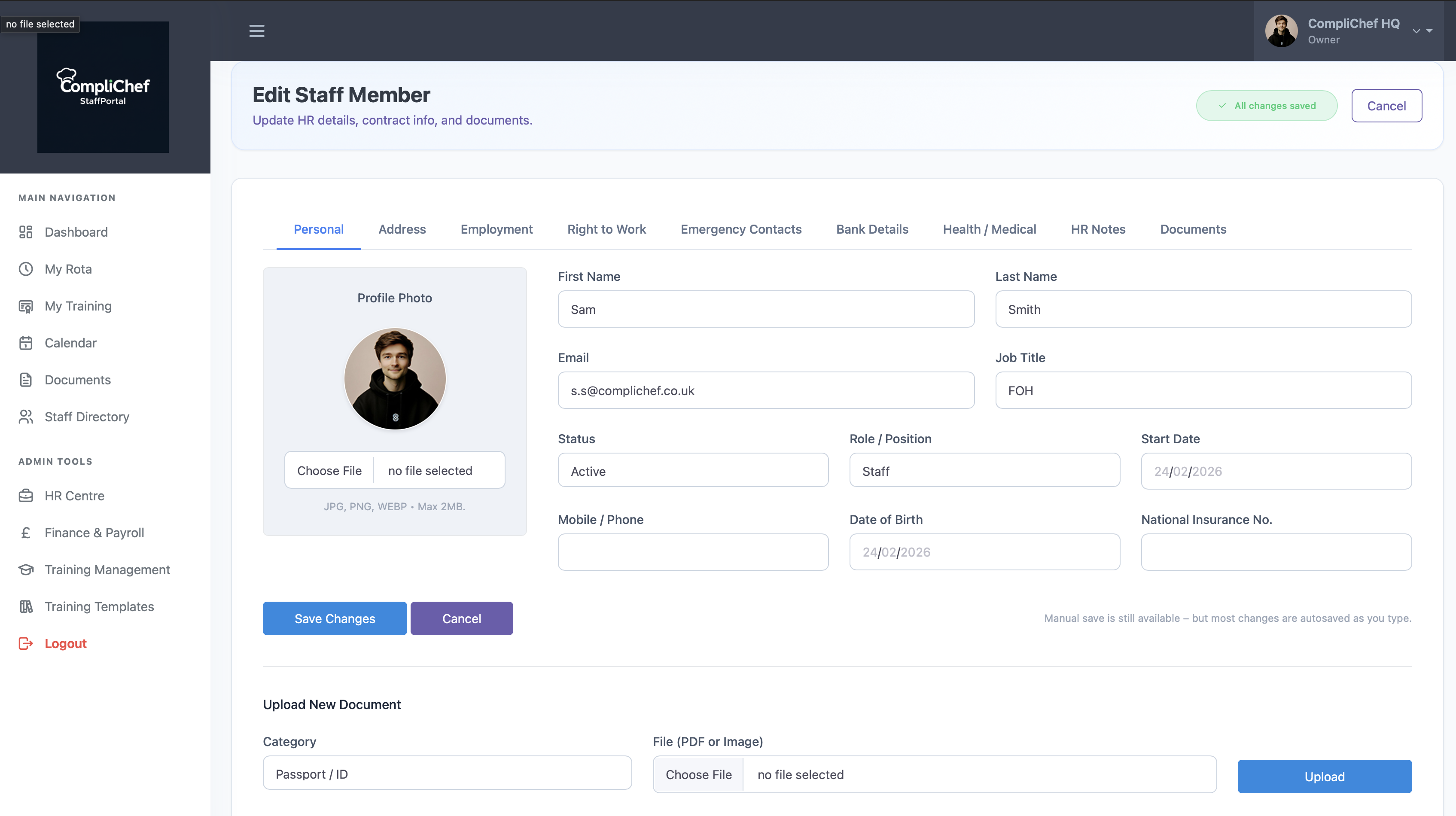 StaffPortal HR Centre